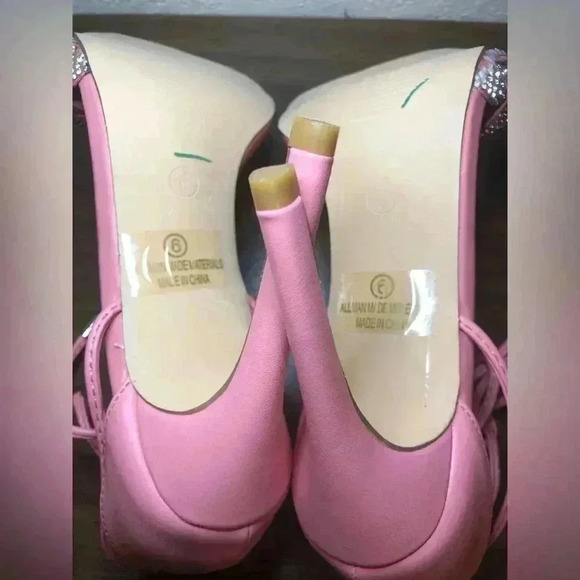 VENUS Pretty in Pink Open Toe Heels - Picture 12 of 15